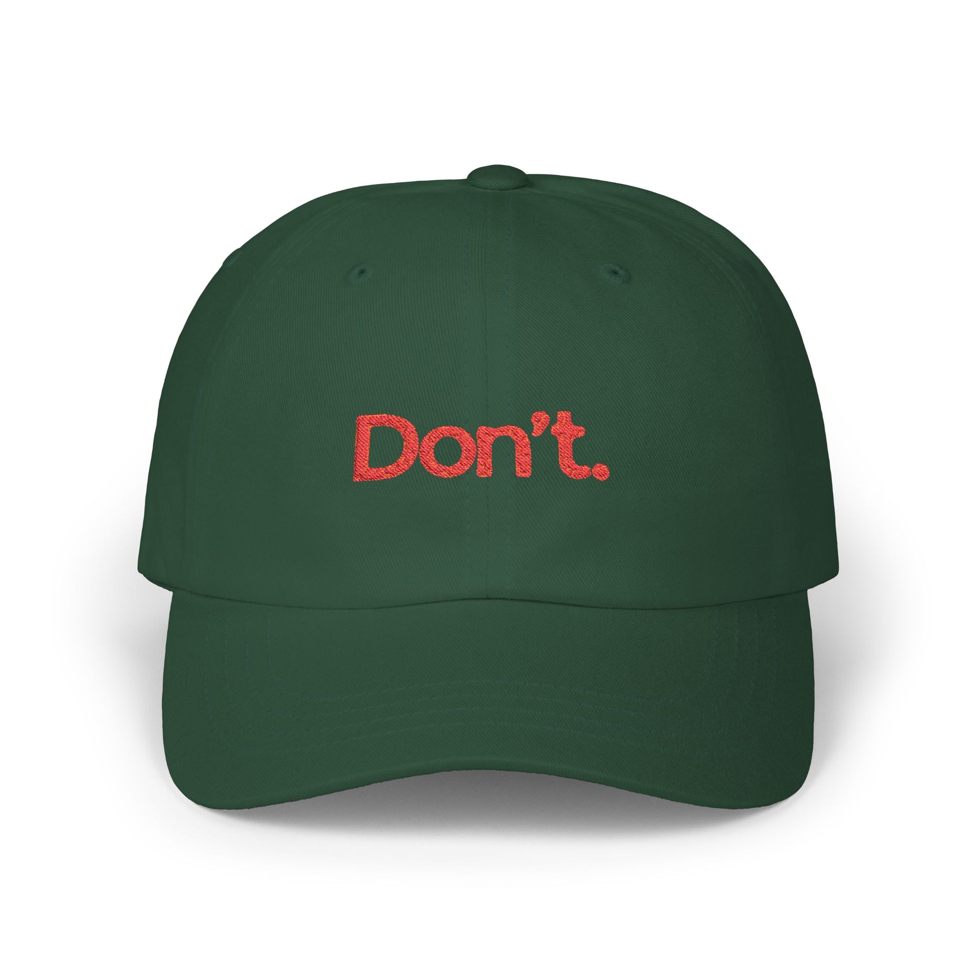 Don't. Cap