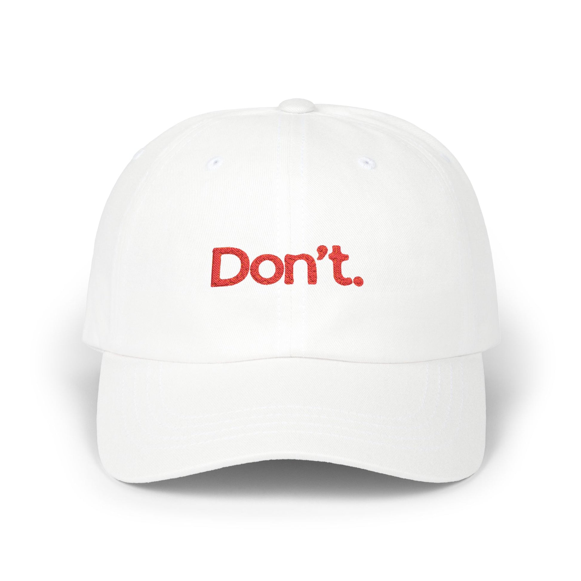 Don't. Cap
