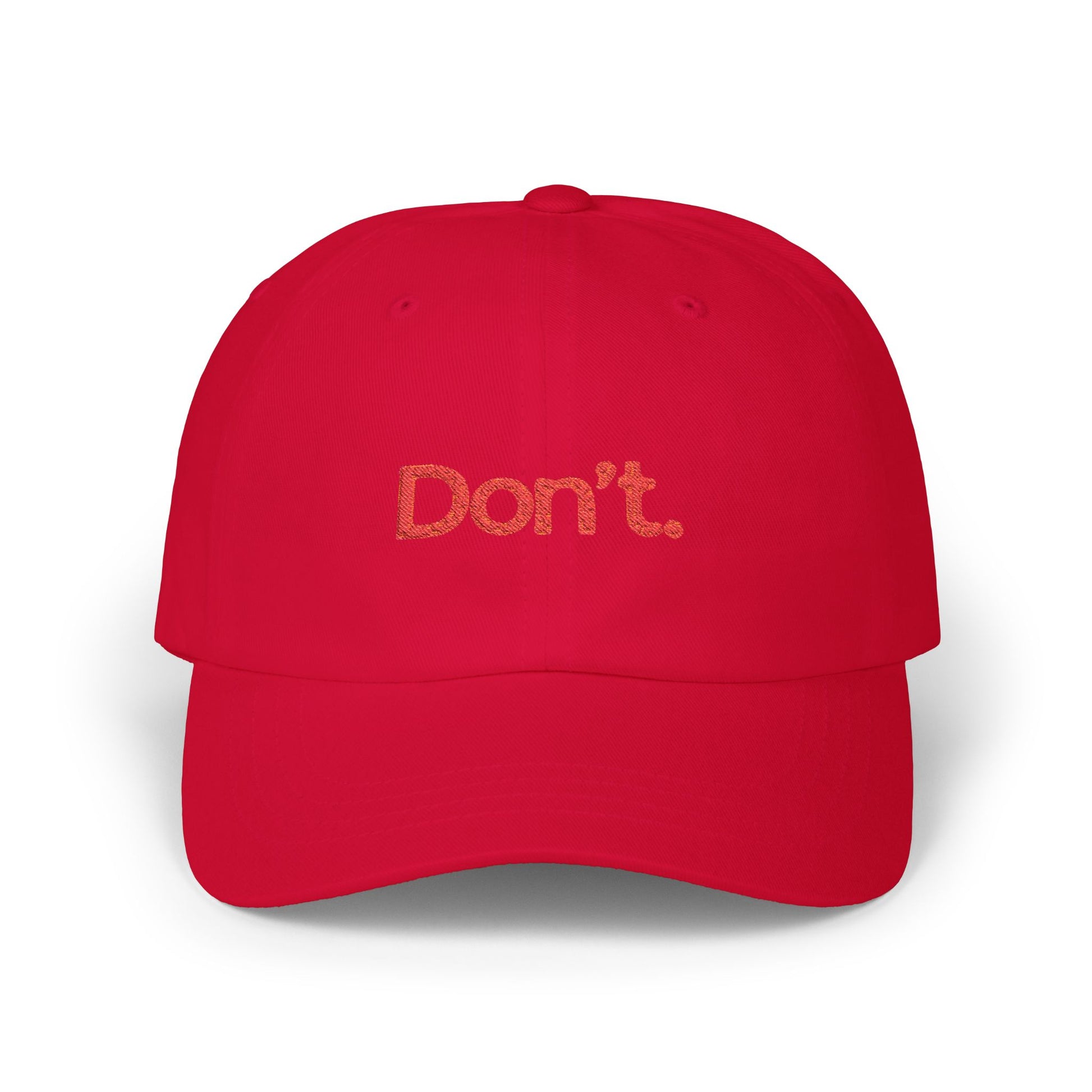 Don't. Cap
